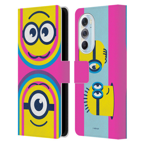 Minions Rise of Gru(2021) Day Tripper Face Leather Book Wallet Case Cover For Motorola Edge X30