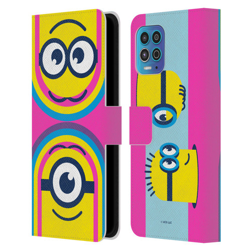 Minions Rise of Gru(2021) Day Tripper Face Leather Book Wallet Case Cover For Motorola Moto G100