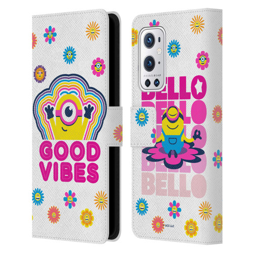 Minions Rise of Gru(2021) Day Tripper Good Vibes Leather Book Wallet Case Cover For OnePlus 9 Pro