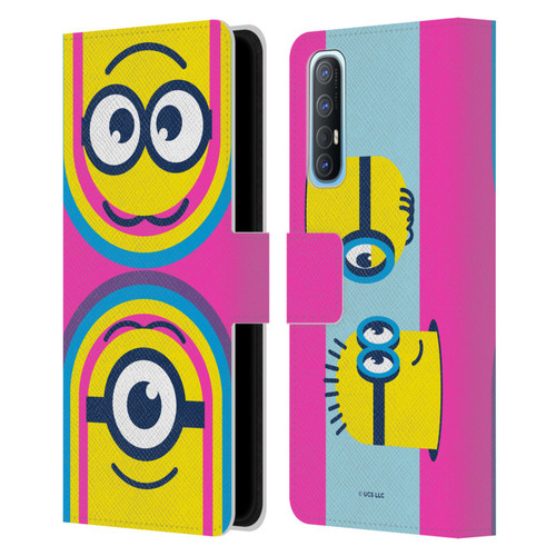 Minions Rise of Gru(2021) Day Tripper Face Leather Book Wallet Case Cover For OPPO Find X2 Neo 5G