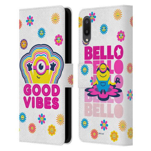 Minions Rise of Gru(2021) Day Tripper Good Vibes Leather Book Wallet Case Cover For Samsung Galaxy A02/M02 (2021)