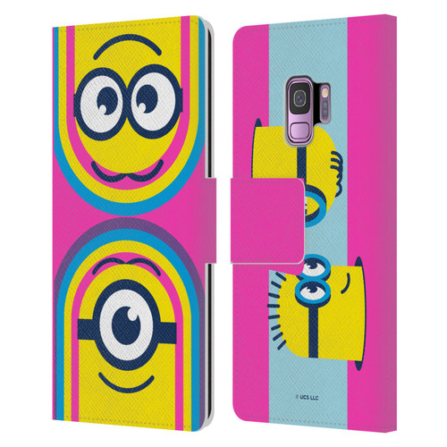 Minions Rise of Gru(2021) Day Tripper Face Leather Book Wallet Case Cover For Samsung Galaxy S9