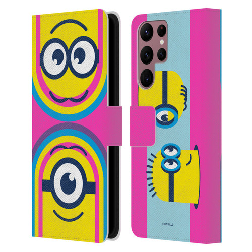 Minions Rise of Gru(2021) Day Tripper Face Leather Book Wallet Case Cover For Samsung Galaxy S22 Ultra 5G