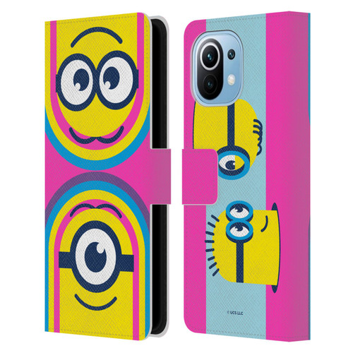Minions Rise of Gru(2021) Day Tripper Face Leather Book Wallet Case Cover For Xiaomi Mi 11
