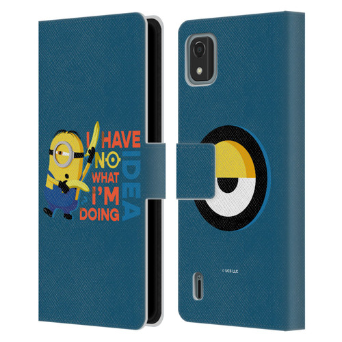 Minions Rise of Gru(2021) Humor No Idea Leather Book Wallet Case Cover For Nokia C2 2nd Edition