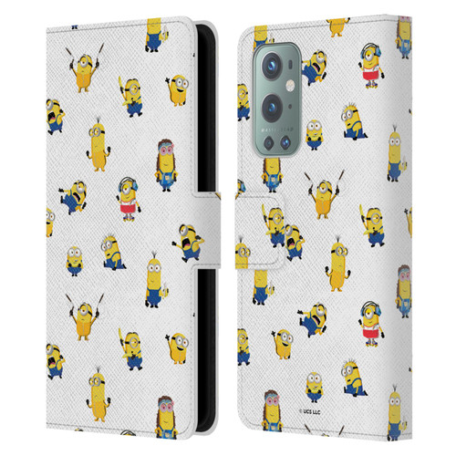 Minions Rise of Gru(2021) Humor Costume Pattern Leather Book Wallet Case Cover For OnePlus 9