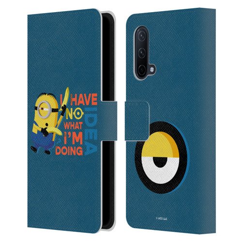 Minions Rise of Gru(2021) Humor No Idea Leather Book Wallet Case Cover For OnePlus Nord CE 5G