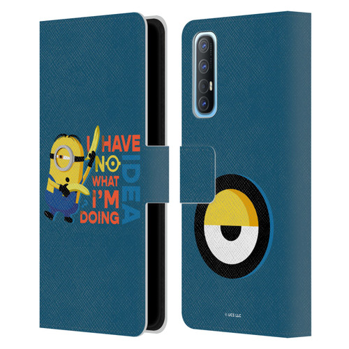 Minions Rise of Gru(2021) Humor No Idea Leather Book Wallet Case Cover For OPPO Find X2 Neo 5G