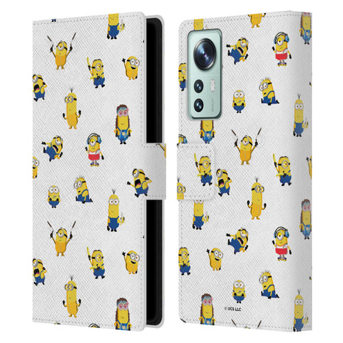 Minions Rise of Gru(2021) Humor Costume Pattern Leather Book Wallet Case Cover For Xiaomi 12