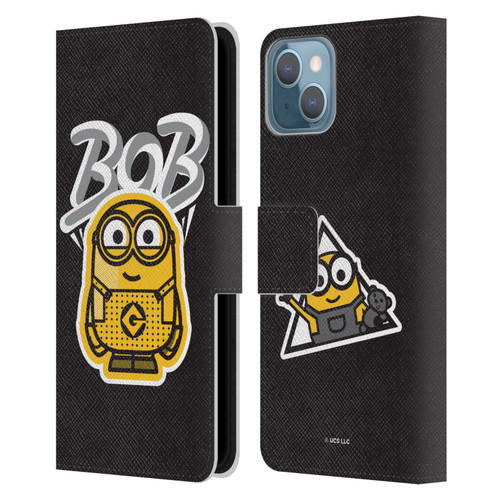 Minions Rise of Gru(2021) Iconic Mayhem Bob Leather Book Wallet Case Cover For Apple iPhone 13