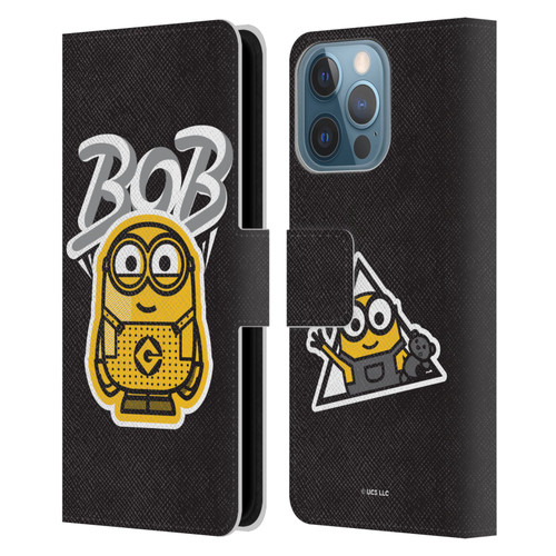 Minions Rise of Gru(2021) Iconic Mayhem Bob Leather Book Wallet Case Cover For Apple iPhone 13 Pro