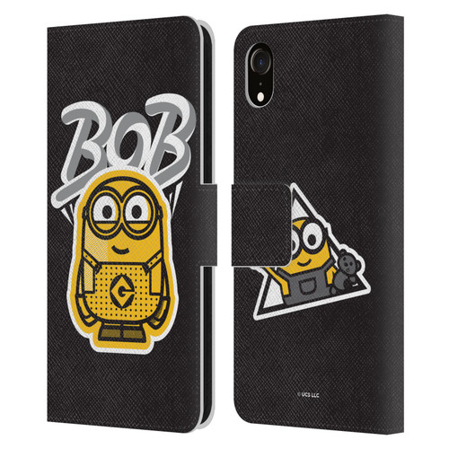 Minions Rise of Gru(2021) Iconic Mayhem Bob Leather Book Wallet Case Cover For Apple iPhone XR