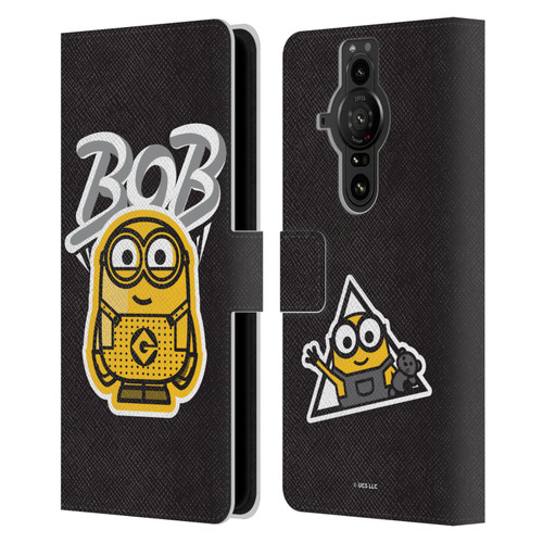 Minions Rise of Gru(2021) Iconic Mayhem Bob Leather Book Wallet Case Cover For Sony Xperia Pro-I