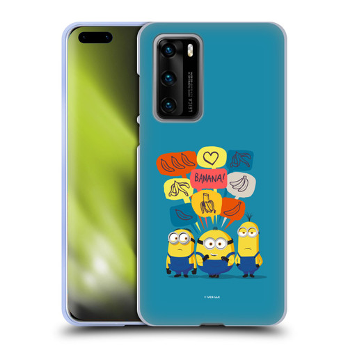 Minions Rise of Gru(2021) Graphics Speech Bubbles Soft Gel Case for Huawei P40 5G