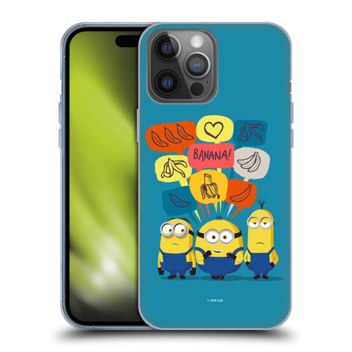 Minions Rise of Gru(2021) Graphics Speech Bubbles Soft Gel Case for Apple iPhone 14 Pro Max