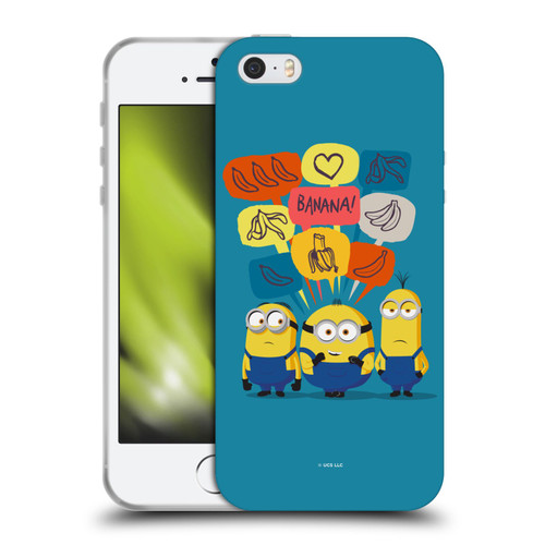 Minions Rise of Gru(2021) Graphics Speech Bubbles Soft Gel Case for Apple iPhone 5 / 5s / iPhone SE 2016