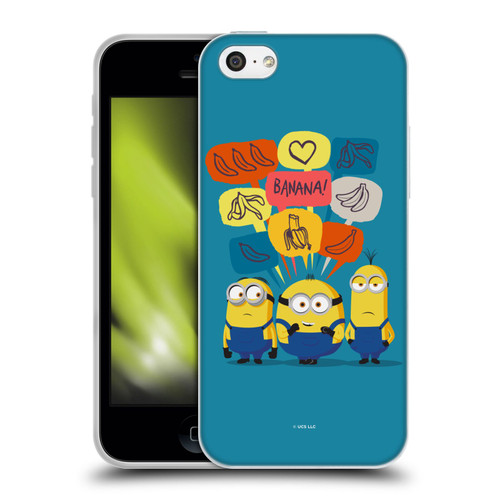 Minions Rise of Gru(2021) Graphics Speech Bubbles Soft Gel Case for Apple iPhone 5c