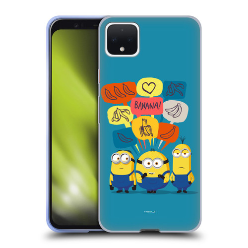 Minions Rise of Gru(2021) Graphics Speech Bubbles Soft Gel Case for Google Pixel 4 XL