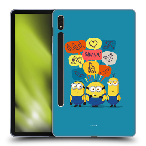 Minions Rise of Gru(2021) Graphics Speech Bubbles Soft Gel Case for Samsung Galaxy Tab S8