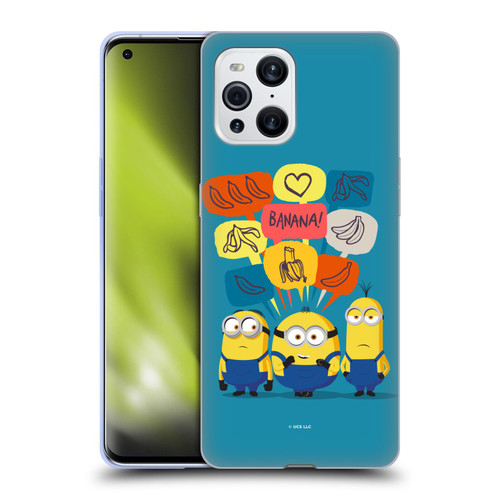 Minions Rise of Gru(2021) Graphics Speech Bubbles Soft Gel Case for OPPO Find X3 / Pro