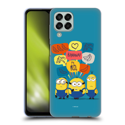 Minions Rise of Gru(2021) Graphics Speech Bubbles Soft Gel Case for Samsung Galaxy M33 (2022)