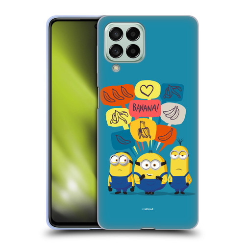 Minions Rise of Gru(2021) Graphics Speech Bubbles Soft Gel Case for Samsung Galaxy M53 (2022)