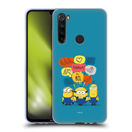 Minions Rise of Gru(2021) Graphics Speech Bubbles Soft Gel Case for Xiaomi Redmi Note 8T