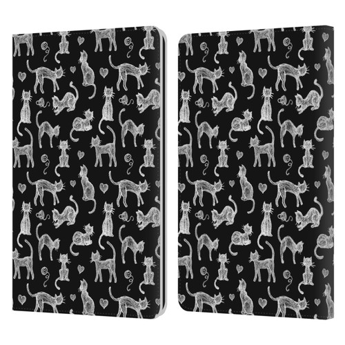 Micklyn Le Feuvre Animals Teachers Pet Chalkboard Cats Leather Book Wallet Case Cover For Amazon Kindle Paperwhite 1 / 2 / 3