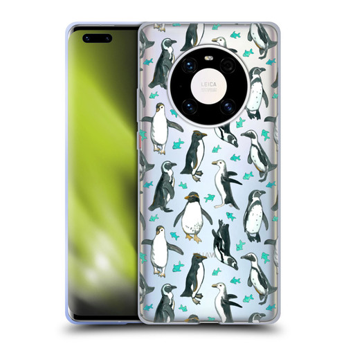Micklyn Le Feuvre Animals 2 Little Penguins And Fish Soft Gel Case for Huawei Mate 40 Pro 5G