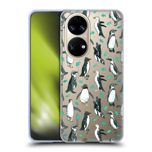 Micklyn Le Feuvre Animals 2 Little Penguins And Fish Soft Gel Case for Huawei P50