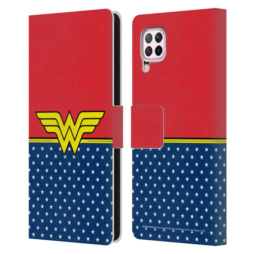Wonder Woman DC Comics Logos Costume Leather Book Wallet Case Cover For Huawei Nova 6 SE / P40 Lite