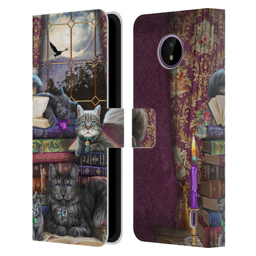 Brigid Ashwood Cats Storytime Cats And Books Leather Book Wallet Case Cover For Nokia C10 / C20