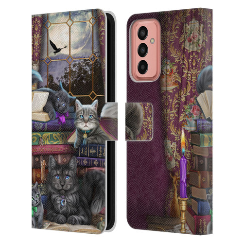 Brigid Ashwood Cats Storytime Cats And Books Leather Book Wallet Case Cover For Samsung Galaxy M13 (2022)
