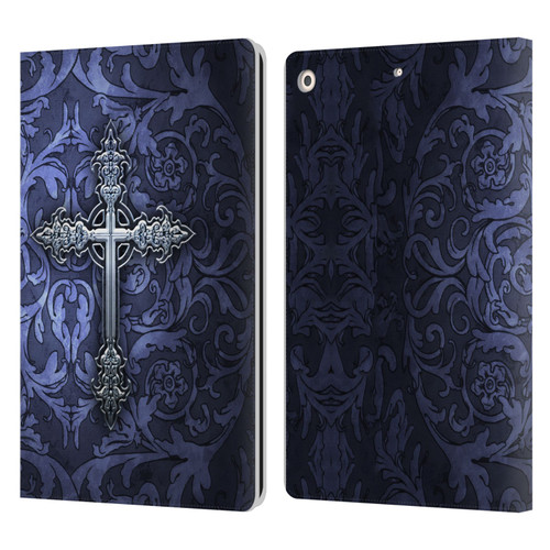 Brigid Ashwood Crosses Gothic Leather Book Wallet Case Cover For Apple iPad 10.2 2019/2020/2021