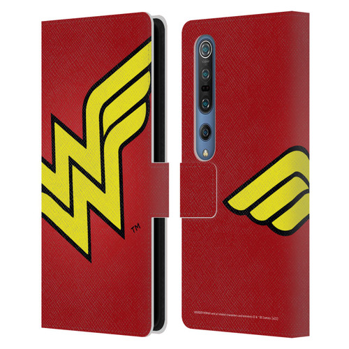 Wonder Woman DC Comics Logos Oversized Leather Book Wallet Case Cover For Xiaomi Mi 10 5G / Mi 10 Pro 5G