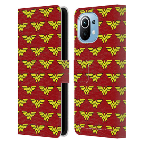 Wonder Woman DC Comics Logos Pattern Leather Book Wallet Case Cover For Xiaomi Mi 11