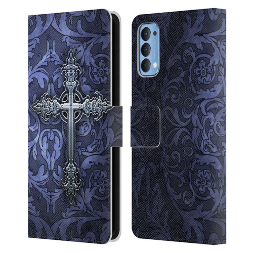 Brigid Ashwood Crosses Gothic Leather Book Wallet Case Cover For OPPO Reno 4 5G