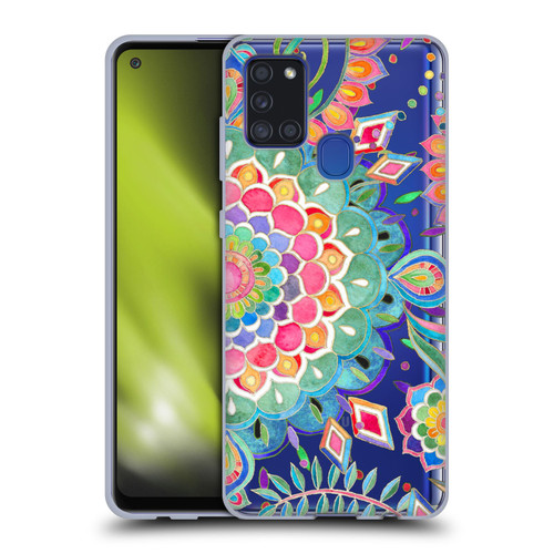 Micklyn Le Feuvre Mandala 5 Colour Celebration Soft Gel Case for Samsung Galaxy A21s (2020)