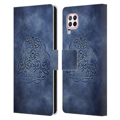 Brigid Ashwood Celtic Wisdom Knot Raven Leather Book Wallet Case Cover For Huawei Nova 6 SE / P40 Lite