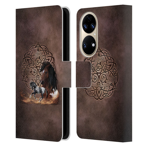 Brigid Ashwood Celtic Wisdom Horse Leather Book Wallet Case Cover For Huawei P50