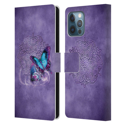 Brigid Ashwood Celtic Wisdom Butterfly Leather Book Wallet Case Cover For Apple iPhone 12 Pro Max
