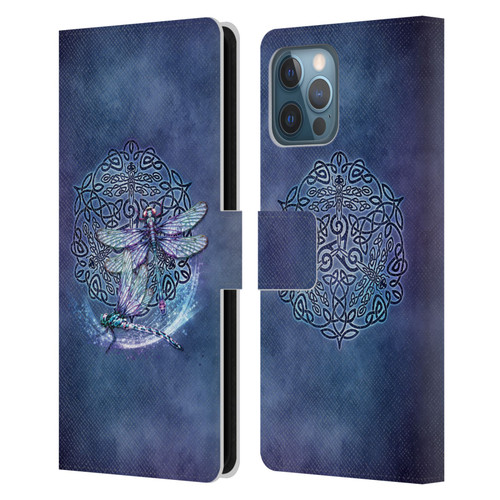 Brigid Ashwood Celtic Wisdom Dragonfly Leather Book Wallet Case Cover For Apple iPhone 12 Pro Max