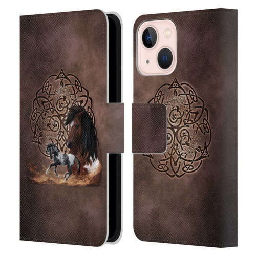 Brigid Ashwood Celtic Wisdom Horse Leather Book Wallet Case Cover For Apple iPhone 13 Mini