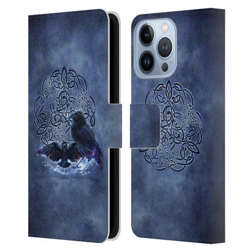 Brigid Ashwood Celtic Wisdom Raven Leather Book Wallet Case Cover For Apple iPhone 13 Pro