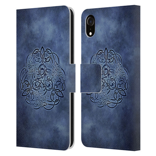 Brigid Ashwood Celtic Wisdom Knot Raven Leather Book Wallet Case Cover For Apple iPhone XR