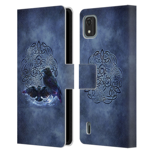 Brigid Ashwood Celtic Wisdom Raven Leather Book Wallet Case Cover For Nokia C2 2nd Edition