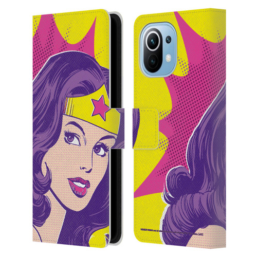 Wonder Woman DC Comics Vintage Art Pop Art Leather Book Wallet Case Cover For Xiaomi Mi 11