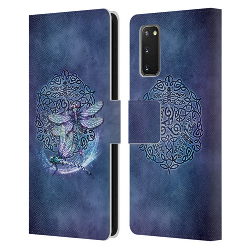 Brigid Ashwood Celtic Wisdom Dragonfly Leather Book Wallet Case Cover For Samsung Galaxy S20 / S20 5G