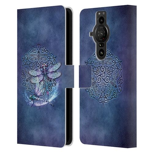Brigid Ashwood Celtic Wisdom Dragonfly Leather Book Wallet Case Cover For Sony Xperia Pro-I