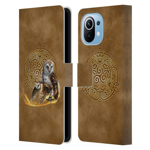 Brigid Ashwood Celtic Wisdom Owl Leather Book Wallet Case Cover For Xiaomi Mi 11
